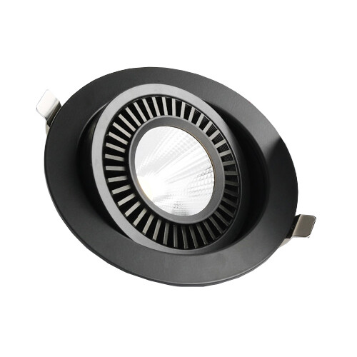 LED COB Ceiling Light Fixture Adjustable Recessed Flush Mounted Lamp Exhibition - Picture 5 of 14
