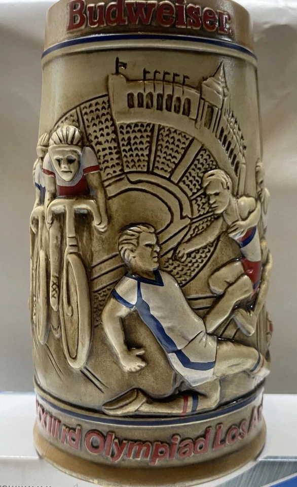 Vintage Los Angeles 1984 Olympic Budweiser Beer Stein Mug - Image 3 of 4