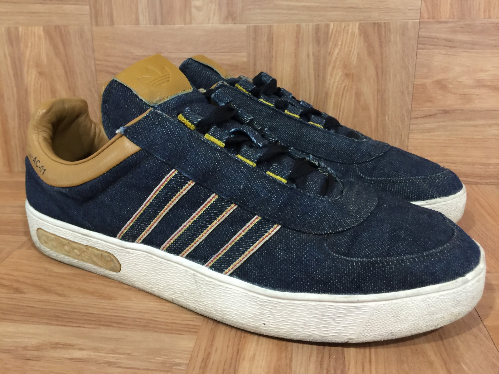 RARO Kaihara x Adidas Adicolor denim blu marrone pelle 11 5 LOTTO AC 01 Samba