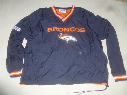 VINTAGE STARTER NFL PRO LINE DENVER BRONCOS PULLOVER NYLON JACKET REVERSIBLE eBay