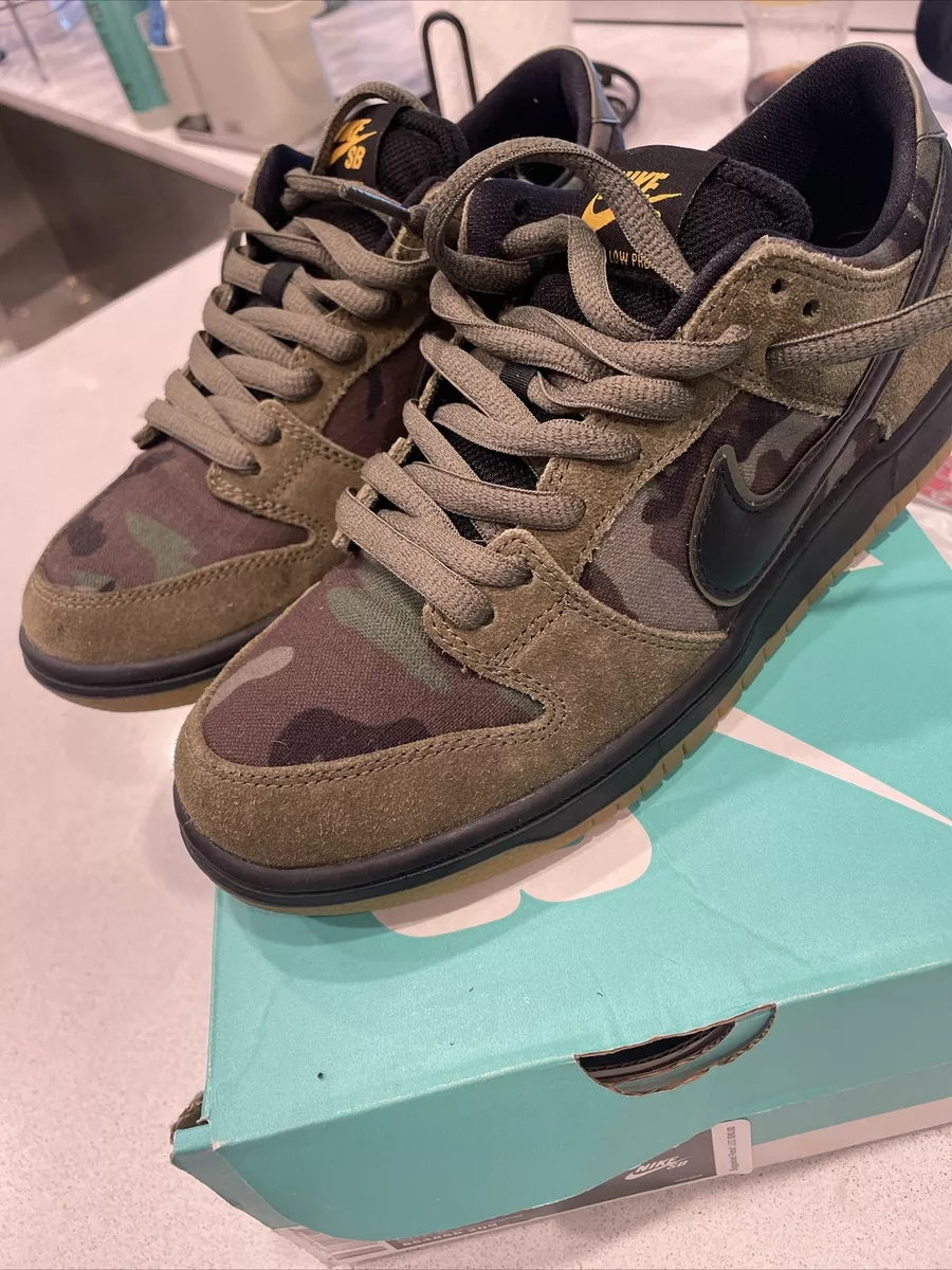Nike sb zoom dunk low on sale pro camo