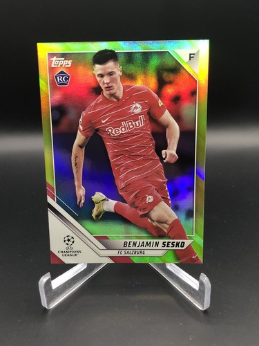 Benjamin Sesko RC /250 Yellow Foil  2021-22 Topps UEFA Champions League - Picture 1 of 3