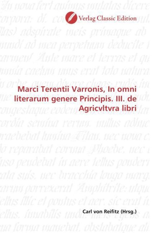 Thumbnail - Carl Von Reifitz | Marci Terentii Varronis, In Omni Literarum