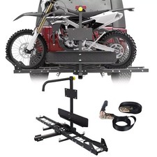 600lbs Motorcycle Scooter Dirt Bike Carrier Hauler Hitch Mount Steel Rack Wramp 600lbs Motorcycle Scooter Dirt Bike Carrier Hauler Hitch Mount Steel Rack Wramp