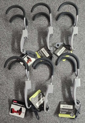 #ad Lot of 6 Rubbermaid 1784455 Metallic FastTrack Compact Hanging Garage Hooks $39.95