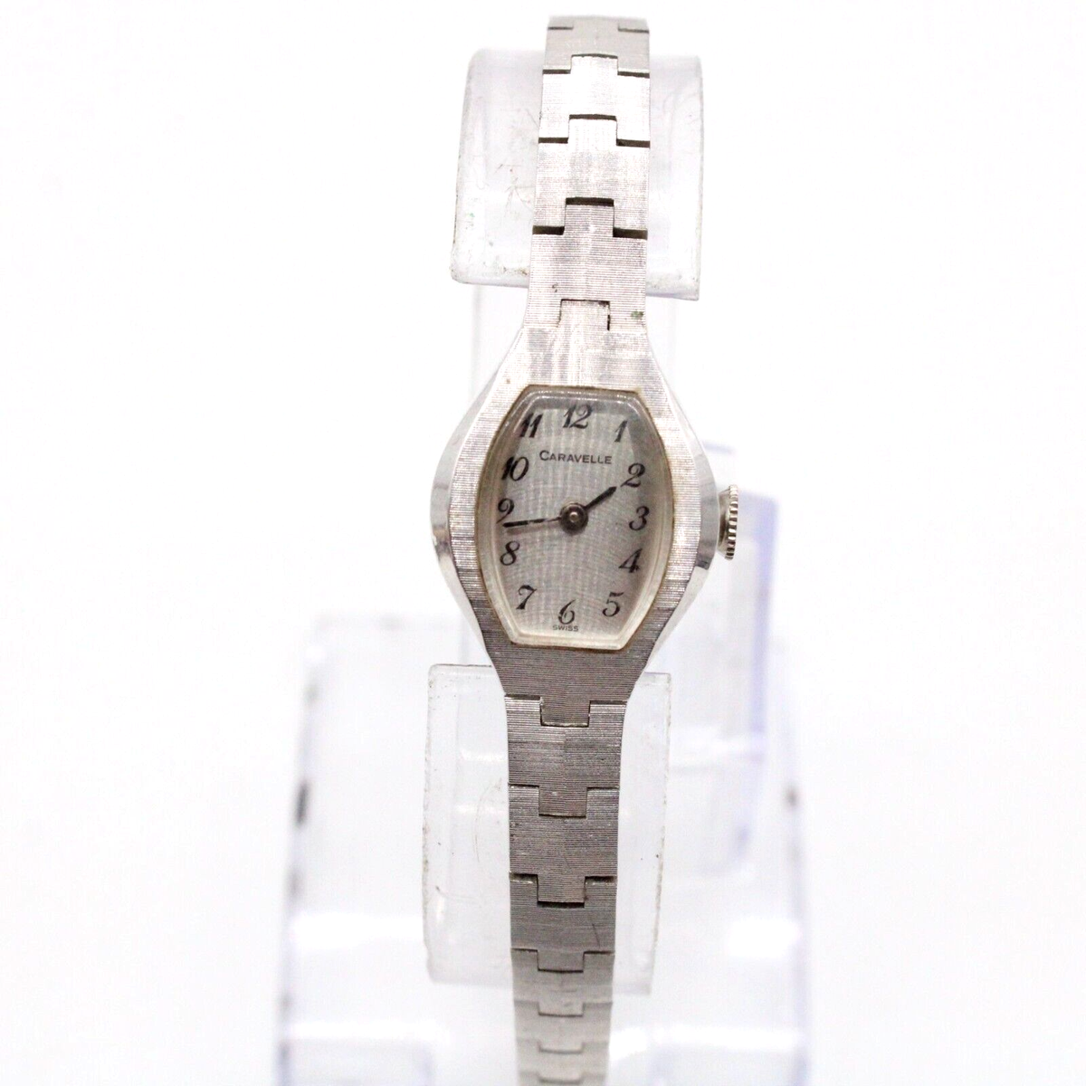 Vintage Silver Caravelle PO Swiss Made Ladies Wristwatch. Works! Vintage Caravelle By Bulova Quartz Women main image 4