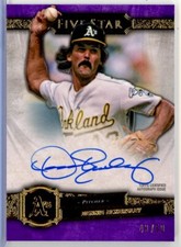 2021 Topps Five Star Autographs Purple #DE Dennis Eckersley AUTO /50 - ATHLETICS