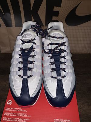 Size 7.5 - Nike Air Max 95 Navy Orange W | eBay