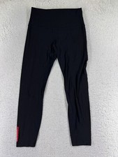 Lululemon Pants Womens 8 Black Crop Nylon Blend Yoga Gym Workout Athleisure READ