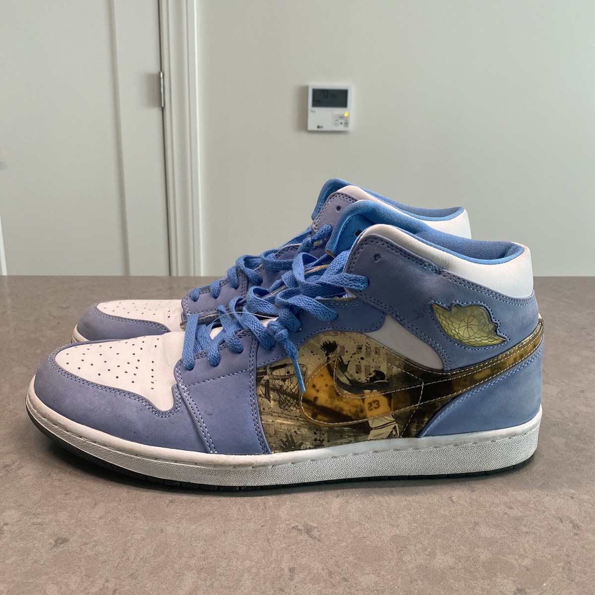 Size 15 - Jordan 1 Retro Alpha White University Blue 2007 | eBay