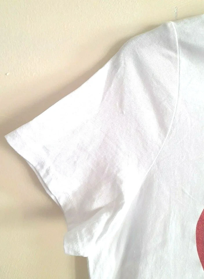 New Look White & Pink Minnie Mouse "Love" Casual T-Shirt, Size 12 - Image 4 of 4