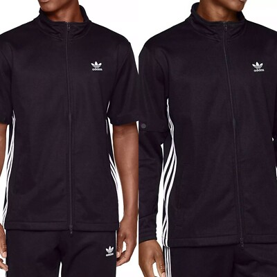 Adidas Originals Herren Adibreak Snap Noir Kurz & Langarm Jacke Neu mit Etikett
