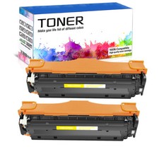 2PK Yellow CE412A 305A Toner for HP LaserJet Pro 400 Color MFP M475dn M451dn