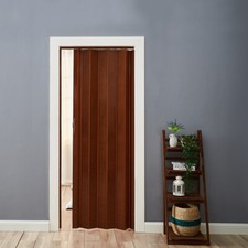 Folding Door Natural Pine Effect PVC Internal Accordion Concertina Sliding Door