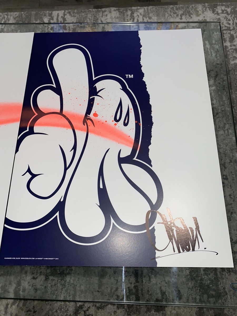 その他 SIGNED OG Slick LA Hands Poster PRINT OG Slick | LA Hands, poster (2017) | Artsy