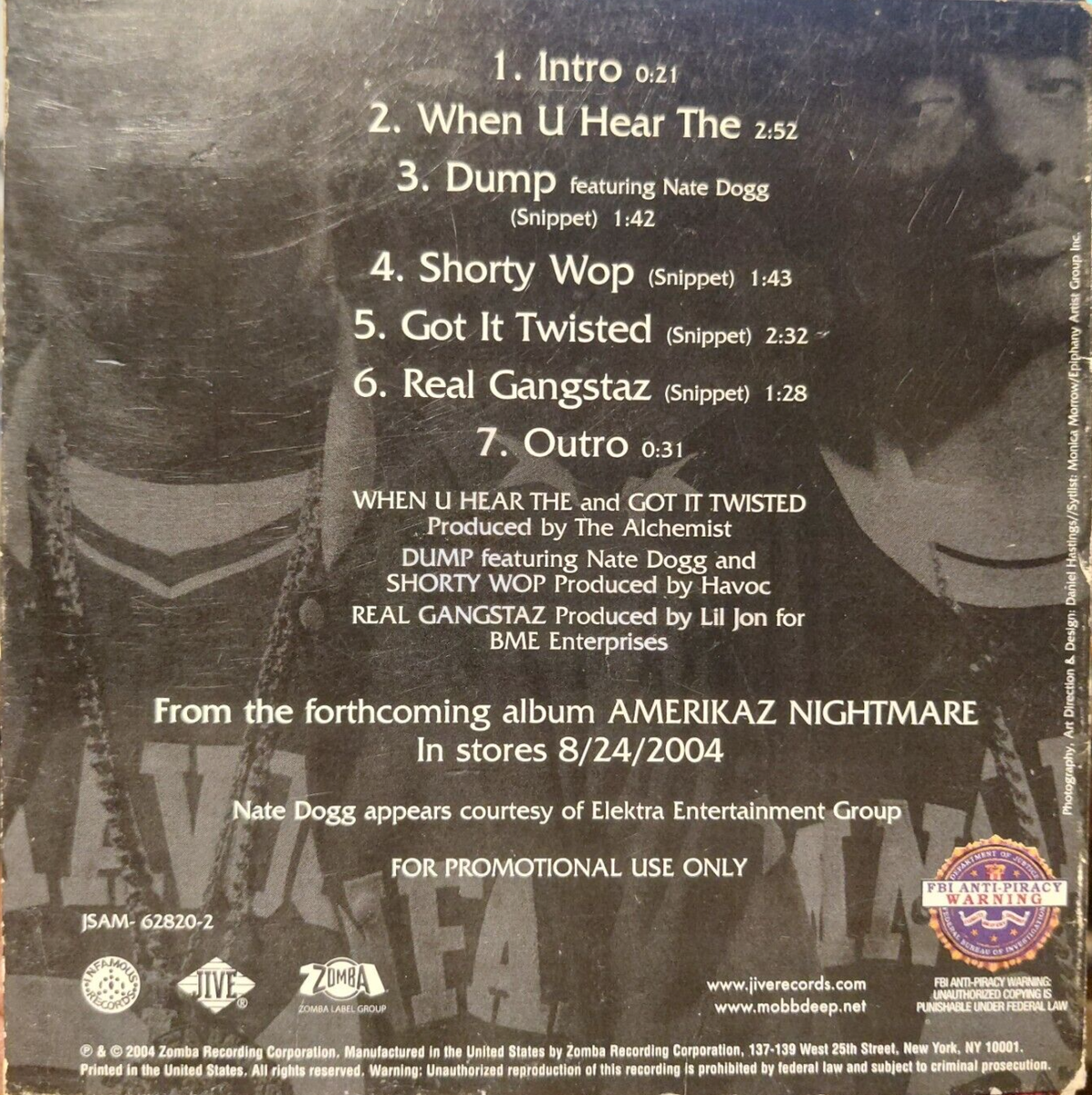 Mobb Deep Amerikaz Nightmare 2LP 送料込み Amazon.com: Amerikaz Nightmare: CDs & Vinyl