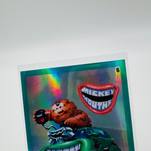 2024 Garbage Pail Kids Chrome 7 Aqua Khrome Krashers MICKEY Mouths 50/199 #6 - Picture 2 of 7