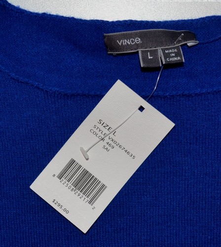 NWT $295 Vince Wool Cashmere Boatneck Sweater Pullover - Picture 13 of 14