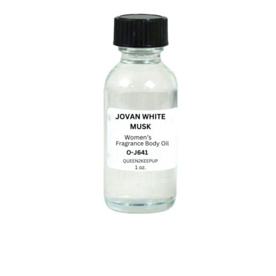 Jovan White Musk (Women) Body Oil 1 oz Fragrance Similar All Natural Scent