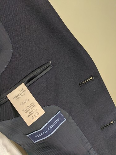 Boys Joseph Abboud 100% Wool Blue Blazer 2 Btn Center Vent 13 Reg - Picture 6 of 6