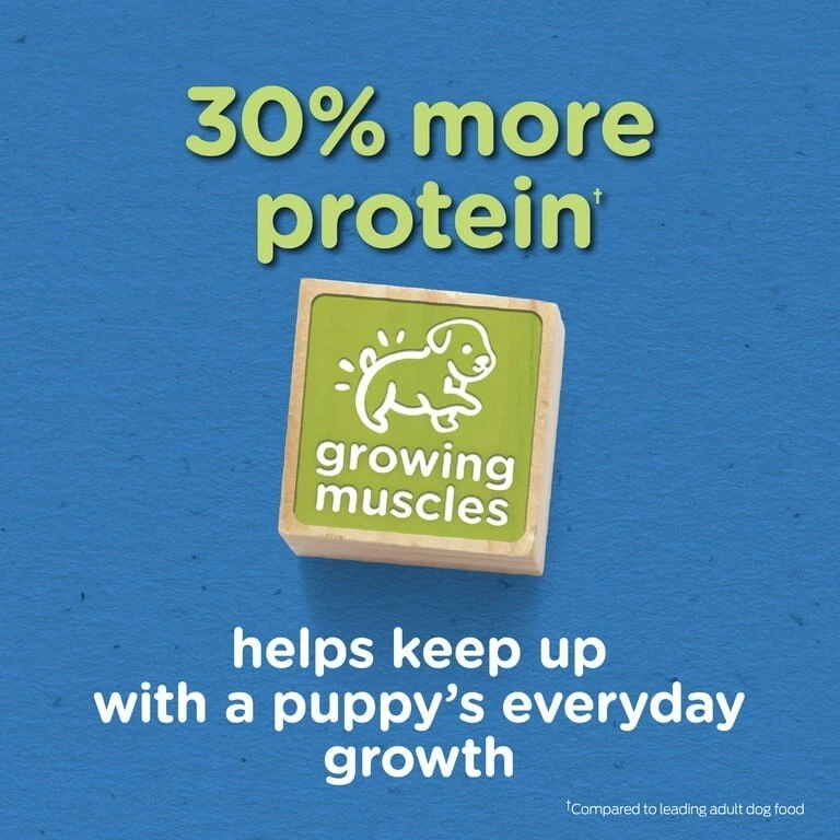 Purina Puppy Chow High Protein Dry Puppy Food, Tender&Crunchy w Real Beef, 30 lb - Image 3 of 4