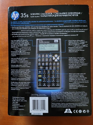 Hewlett-Packard calculatrice HP-35S Neuve sous blister - Photo 2/2