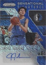 #10/25 PSA!! 2019 Prizm Sensational Signatures GREEN SHIMMER Justin Jackson Auto