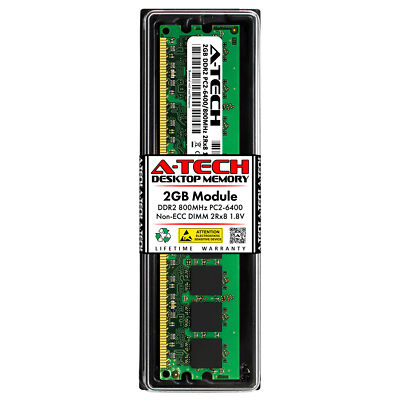 2GB DDR2-800 DIMM Qimonda HYS64T256020EU-2.5-C2 Equivalent Desktop Memory RAM