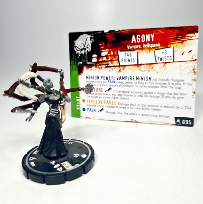  2007 WizKids HORRORCLIX  The Lab Figur #095 AGONY Vampir/Hellspawn Tabletop RPG