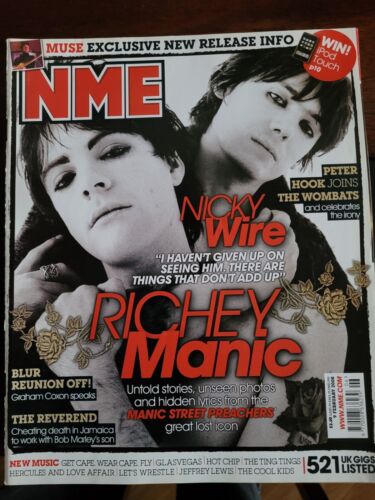 NME 09-02-2008 Manic Street Preachers Richey Yeah Yeah Yeahs Hot Chip POSTERS - Zdjęcie 1 z 4