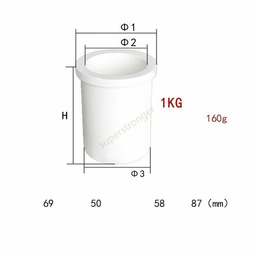 Melting 99.9% Purity Graphite Ceramic Crucible Non-stick Gold Silver Metal Smelt - Picture 22 of 30