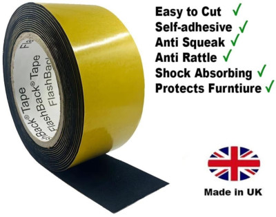 FlashBack Anti Squeak Tape Anti Rattle Tape Felt Tape Furniture Floor ...