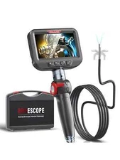 Borescope 2-Way 180° Endoscope 8.5mm Inspection Camera 4.3" Scree Pipe Camera