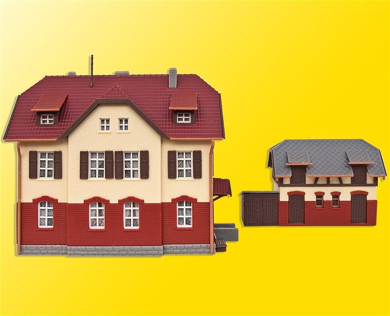 Kibri 37112 N Gauge Railway Buildings With Side Function Kit