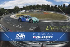 Aufkleber/Sticker  8x12 cm 24h Nürburgring 2015 - Falken Porsche 997 GT3 R
