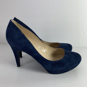 marc fisher blue suede pumps