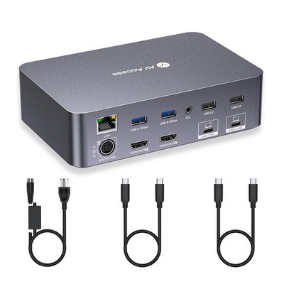 Dual Display KVM Switch 2 Computers 4K 60W