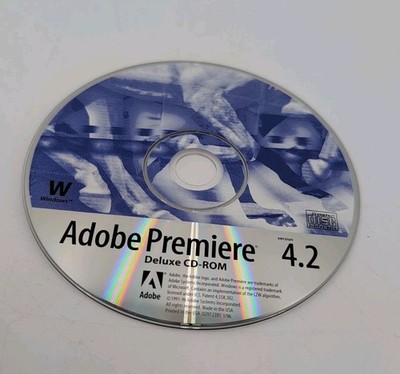 Adobe Premiere 4.2 for Windows Deluxe CD ROM Vintage Software Genuine Original 