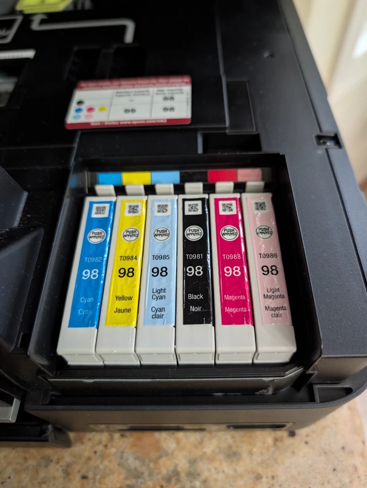 Epson Artisan 835 All In One Inkjet Printer Scan Copy - With Some Ink - Tested - Image 3 of 4