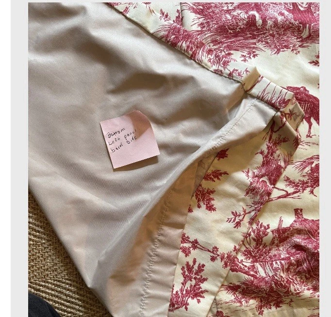 Занавески для туалета Thibaut Chateau De Lois - полностью на подкладке/черные - Изображение 4 из 4