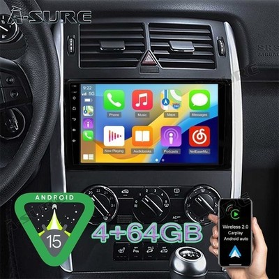 Autoradio Android 15 4+64G Carplay Für Mercedes-Benz A/B Klasse W169 W245 W906