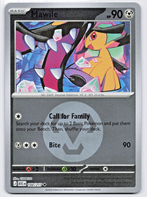 Pokémon TCG Mawile 144/217 Energy Symbol Reverse Holo Ascended Heroes NM