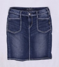 Silver Jeans Co. Blake Blue Denim Mini Skirt Women's Casual