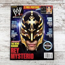 WWE Magazine (February 2014 Rey Mysterio CM Punk (with Shield/John Cena Posters)