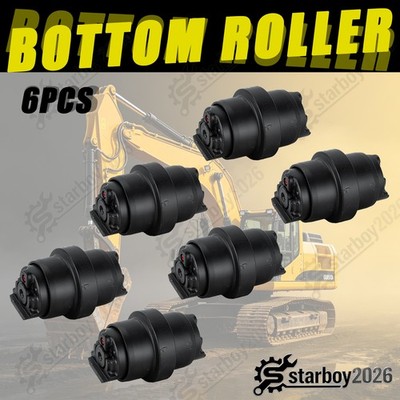 6PCS Bottom Track Roller Fits John Deere 27C 27ZTS 35C/35G/35D 35ZTS 27 9237937
