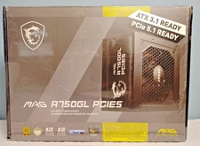 MSI MAG A750GL PCIE 5.1 & ATX 3.1 Gaming Power Supply -New and Sealed