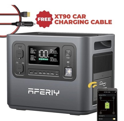 Tragbare Powerstation 2400W 2048Wh LifePO4 BMS Solar Generator AFERIY P210