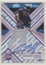 2018 Panini Elite Extra Edition Aspirations Purple /100 Jameson Hannah Auto 9pd