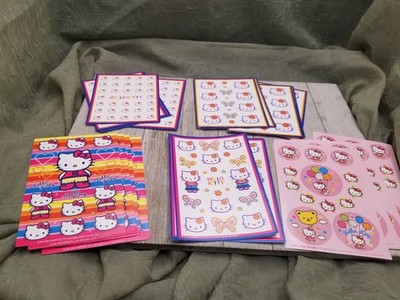 Lot of 25 Sheets 2005 2008 2009 American Greetings Sanrio Hello Kitty Stickers