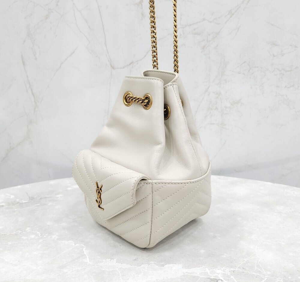 Saint Laurent Jo Mini Borsa a secchiello con catena 701631 139102944